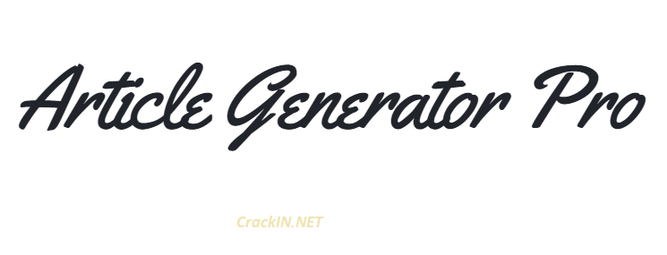 Article Generator Pro Crack