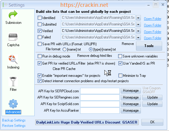 GSA Search Engine Ranker Nulled