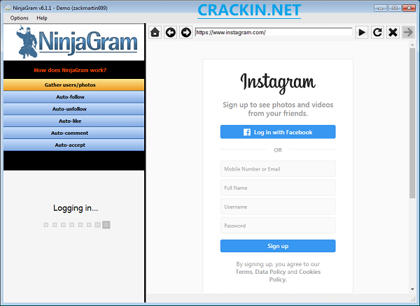 NinjaGram Full Crack( Mac) + Activation Key Latest Version Download