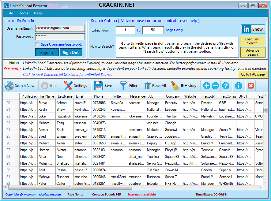 LinkedIn Lead Extractor 4.0.21 Crack Free Download