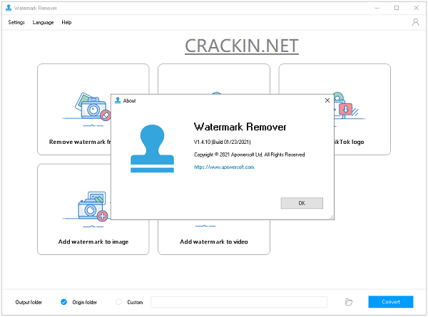 Apowersoft Watermark Remover Crack + License Key Full Download