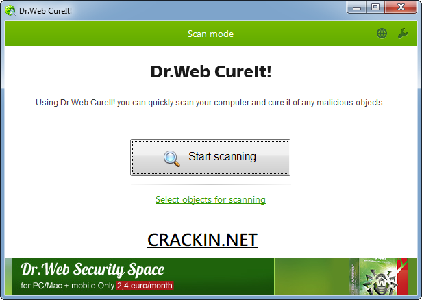 Dr.Web CureIt Crack With Key Latest Download